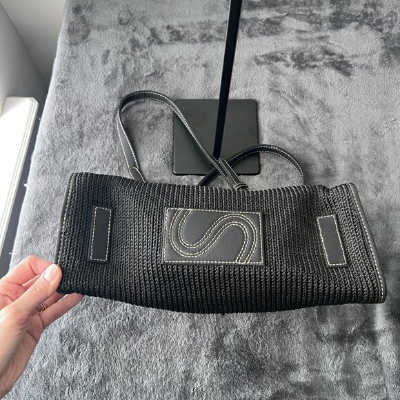 The Sak Black Crochet Small Shoulder Bag - Picture 3 of 9